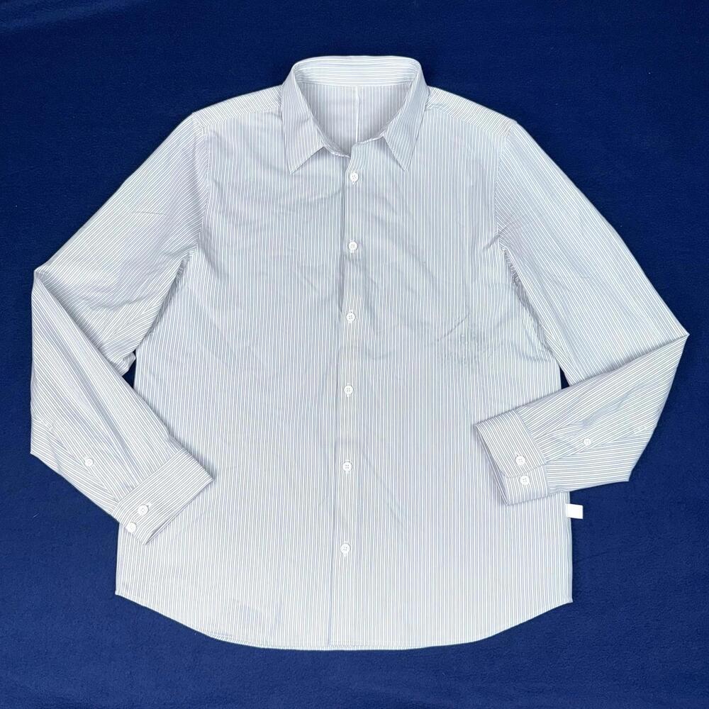 Lululemon New Venture Classic-Fit Long-Sleeve Shirt Men Size M Sartorial Stripe